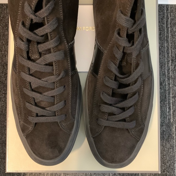 Men’s Tom Ford Suede High Top Sneakers, size 13 - Picture 5 of 6